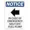 Signmission OSHA Sign, 10" H, Rigid Plastic, In Case Of Emergency Sign With Symbol, Portrait, V-13665 OS-NS-P-710-V-13665 - alternate 1